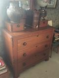 Antique dresser & mirror