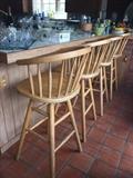 Set of four barstools