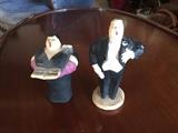 Early chalkware singing figurines