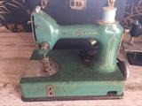 1915 General Electric electric sewing machine by General Electric, enameled green