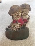 Mid Century Campbell Kids' cast iron door stop (rare!)