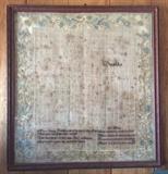 1807 Antique sampler 