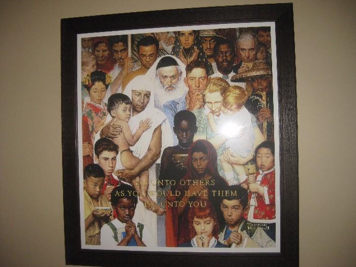 Norman Rockwell Poster Do Unto Others Professionally Framed Art Print