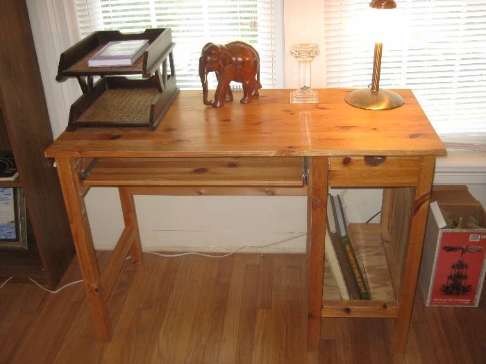 pine computer desk