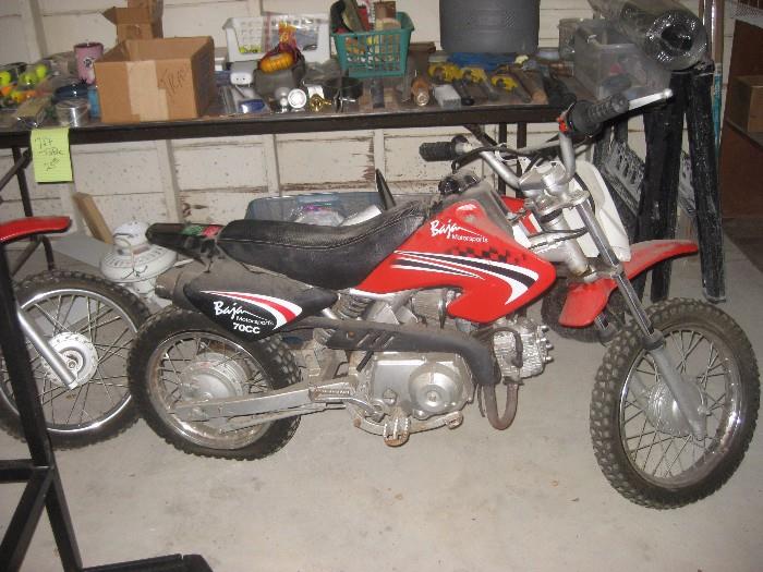 one of two dirt bikes