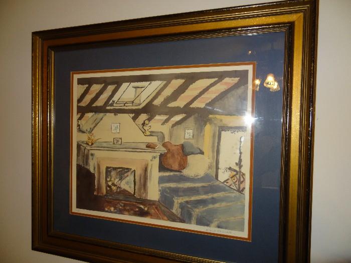 Sarah Churchill, Lithograph, signed & numbered
