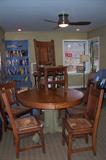 Oak Pedestal Table
6 Arts and Crafts Cane Chairs