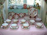 Porcelain Asian place setting