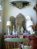 Desk, Lamps & Porcelain
