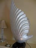 Mid Century Shell (TALL) Lamp by Roger Rougier Acrylic 