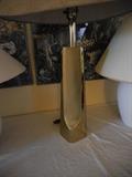Brass abstract Laurel And Co. Table Lamp.Client referred to the Brutalist Period..