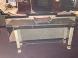 Beautiful glass top sofa table