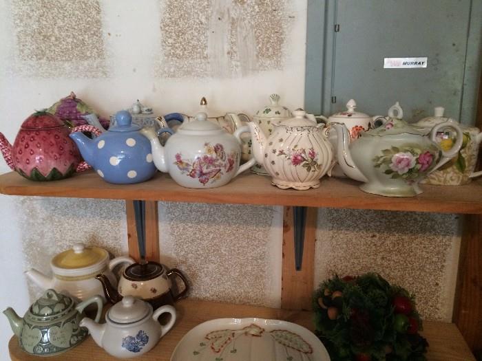 Large tea pot collection (this photos reflects about half of collection)