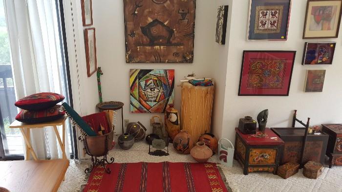 Mexican and Native American Art. Paintingsw by Elriggs Allen