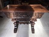 Antique Carved Folding Table 
