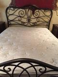 Queen Scroll Metal Bed 