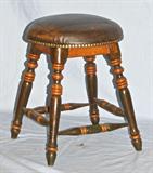 Leather Seat Stool