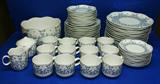 Tirschenreuth Germany Blue Fleur Porcelain China