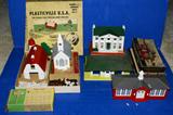 C.1950's 0-27 Plastiville Buildings