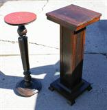 Old Wood Pedestal Stands