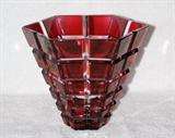 Ruby Red Flash Vase