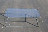 Glass & Metal Sofa Table