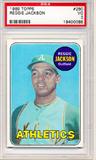 1969 Topps Reggie Jackson Rookie card PSA graded VG 3.