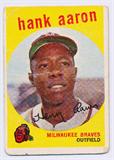 1959 Topps Baseball card Hank Aaron