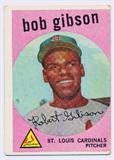 1959 Topps Baseball card Bob Gibson Rookie.