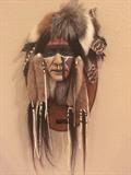 First native by Cindy Joe native American mask.