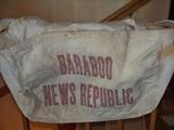 Vintage Baraboo News Paper Bag