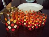 Vintage Glasses and Pitcher