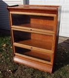 C/1900 3 section stacking Oak bookcase 