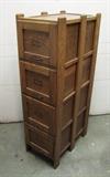 C/1910-4 Drawer Oak Mission style Filing cabinet by Weiss? 