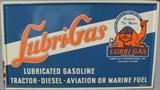3-C/1940's Lubri-Gas embossed lg. metal signs w/camel (all have some light edge rust on one side)