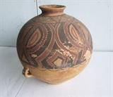 Ancient Chinese Neolithic pottery jar with Hand Painted decoration 