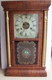 C/1850 Rosewood Seth Thomas 1/2 Column clock, weight driven - Exc. Cond.