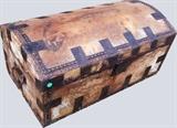C/1820 Stage Coach Trunk, Cow Hide covered 