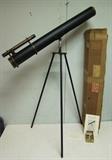 C/1930's Telescope and tripod, "Sky-Scope" with orig. box & extra Lenses