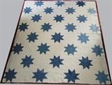 C/1890 Hand pieced and hand quilted Star pattern Quilt, made by Elizabeth Arnold, Ypsilanti, MI, includes appraisal certificate 