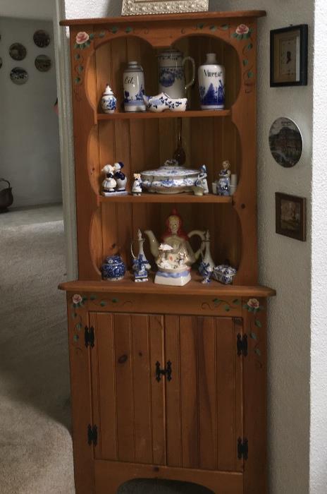 Nice pine corner cabinet
