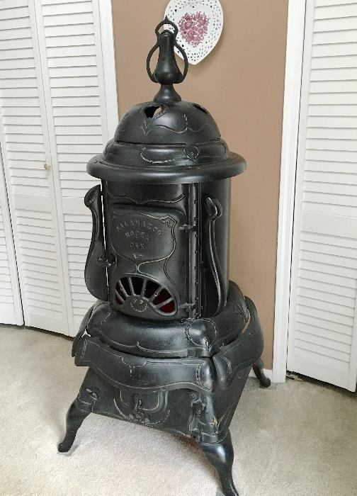Antique Kalamazoo Oak wood burning stove / heater