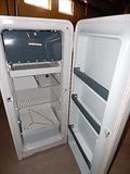 Interior of vintage fridge