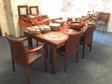 Herman Miller dining table with leaves by George Nelson