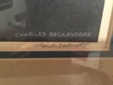 Listed Texas artist Charles Beckendorf original signed picture