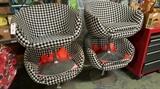 Vintage Houndstooth Retro Chairs