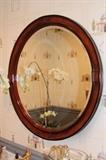 Framed Oval Mirror