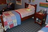 Wood Twin Bed Frame & Side Table