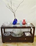 Contemporary Glass top Sofa Table