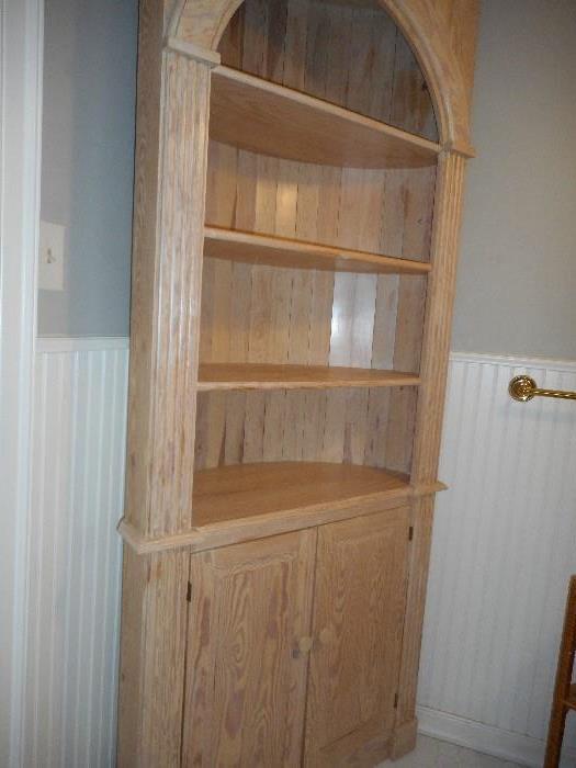 Handmade corner cabinet.